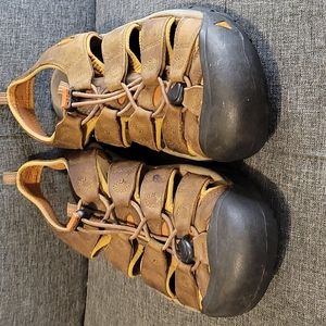 COPY - KEEN Newport Brown Leather Waterproof Sport Sandals Shoes mens 11 .5